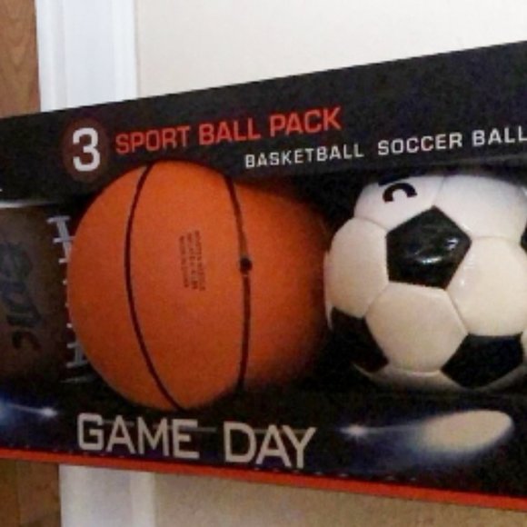 Sport 3 ball pack P2 Sports Football, Basketball, & Soccer Game Day Epic new - Picture 3 of 3